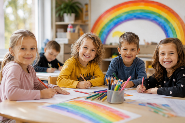 Kindergruppe (KI-generiertes Bild)